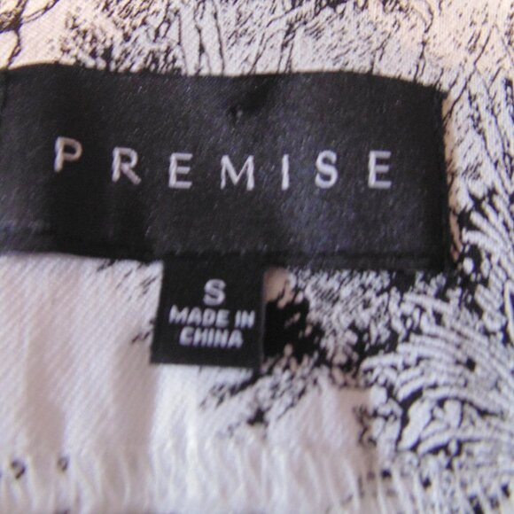 PREMISE Women white Casual Print Pants S - Picture 4 of 4